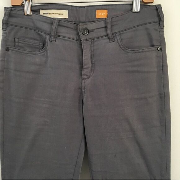 Anthropologie Pilcro and the Letterpress Moto Ankle Zip Gray Pants | Size 27 - Picture 3 of 13